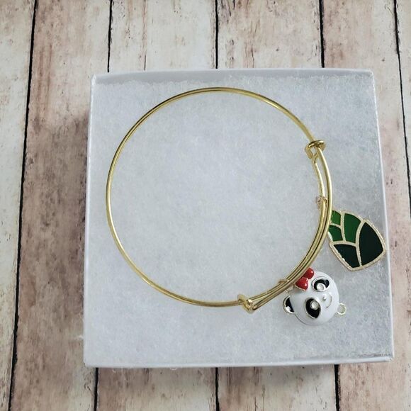 Gold Panda Bracelet, Zoologist Gift - Picture 6 of 11